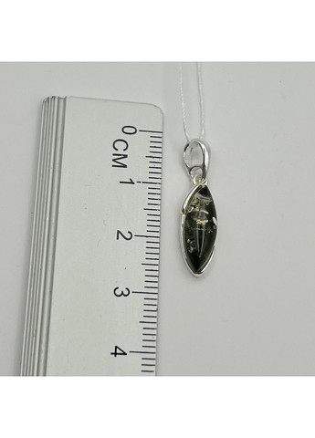 Кулон серебряный с янтарем 1,2 г No Brand (369736725)