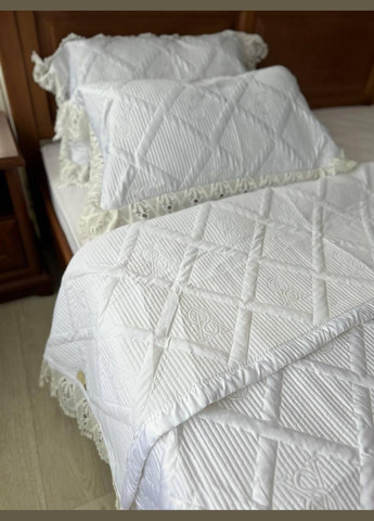 Плед із наволочками євро 220х240 см Беж (П-M-velurEvro5070-5) No Brand (306633634)