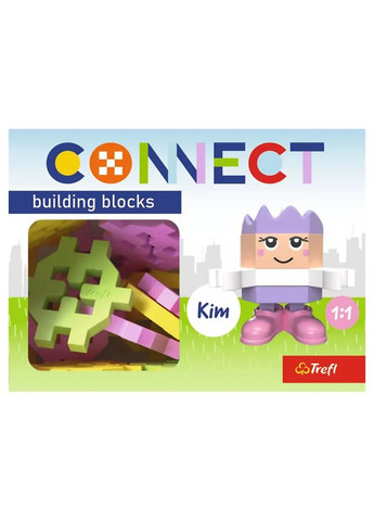 Конструктор Connect з фігуркою Kim 35 дет (62003) Trefl (362538547)