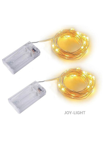 Гірлянда світлодіодна Роса, на батарейках, тепле світло, 10 м No Brand (366036675)