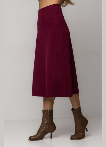 Спідниця-трапеція у рубчик довжиною міді Lurex (305569524)