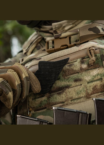 Нашивка Тризуб Мальви (вишивка) Black M-TAC (315047991)