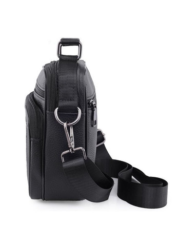 Мужская сумка - кожаная барсетка горизонтальная Qvant 208ч - Черная Tiding Барсетка (366889765)