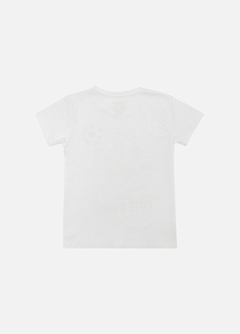 Белая летняя футболка для мальчика цвет белый цб-00223102 Galilatex