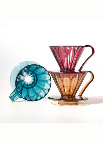 Пуровер Cafec Flower Dripper Tritan Blue Green (R-TFD-4СBG-VS) No Brand (303348986)