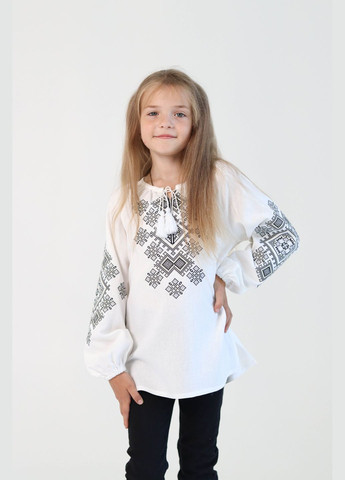 Белая детская вышиванка фаддея из льна и хлопка - традиционная украинская вышиванка Piccolo узор орнамент лен (340646735)