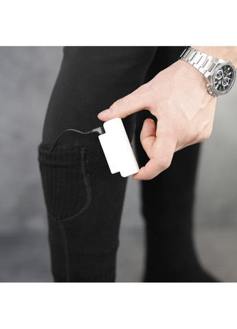 Чёрные термоноски с подогревом hot черный Pobedov однотонные (316301569)