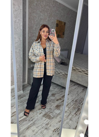 Сорочка oversize з фланелі — заміри в описі! DK/DL Мода без кордонів (362622629)