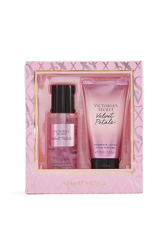 Подарочный набор косметики Velvet Petals парфюмированный спрей и лосьон для тела Victoria's Secret (282964594)