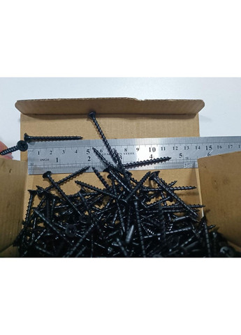 Саморіз по дереву 3,5×45 мм шуруп високоміцний з потайною головкою PH2 чорний фосфат (600 шт) Shenzhen (369717794)