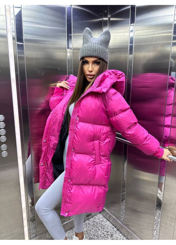 Малиновий демісезонний Пуховик Style Point