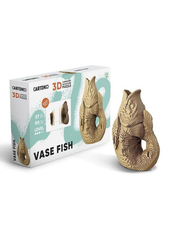 Картонний конструктор " 3D Puzzle FISH VASE" Cartonic (313103192)