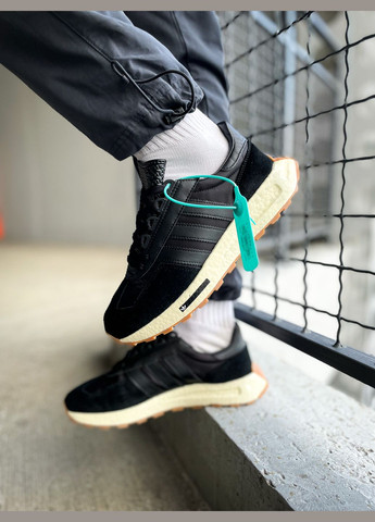 Кроссовки женские и мужские Adidas Retropy E5 black | Адидас Ретропы Е5 черные No Brand чёрные всесезоны (313102908)