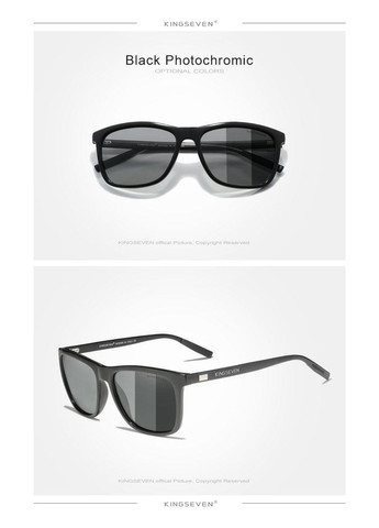 Фотохромные солнцезащитные очки в классической оправе с поляризованными линзами NF7557 DESIGN KINGSEVEN (299332701)
