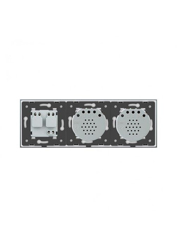 Умный сенсорный ZigBee выключатель 2 сенсора (1-1) 1 розетка золото стекло (VL-C701Z/C701Z/C7C1EU-13) Livolo (371260583)