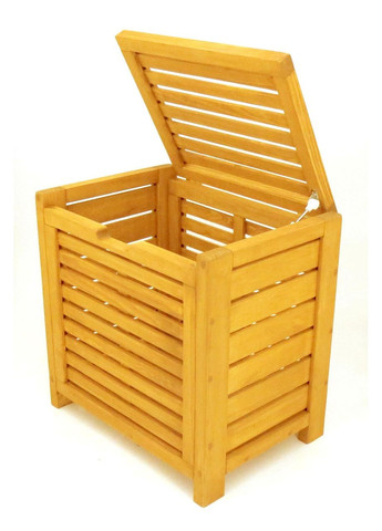 Корзина для белья из дерева Паттани 2 карри (КЗБ-201203) No Brand (328293144)