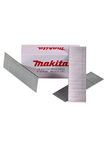 Паркетные гвозди F31928 (1.2х38 мм, 5000 шт) для гвоздезабивних пневмопистолетов (6428) Makita (263434117)