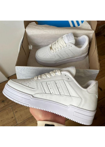 КРОССОВКИ ЖЕНСКИЕ ADIDAS DASS-LER ALL WHITE АДИДАС No Brand белые демисезоны (368888188)