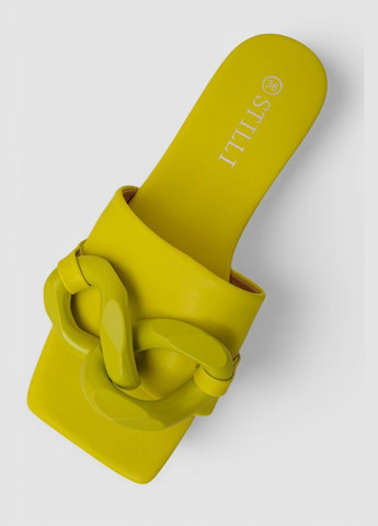 Желтые шлепанцы женские,, 248rl165 Stilli