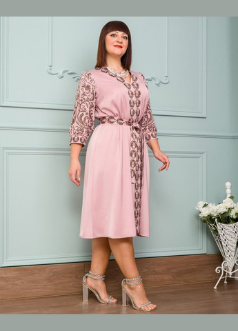 Темно-розовое платье 14550-3 Alenka Plus