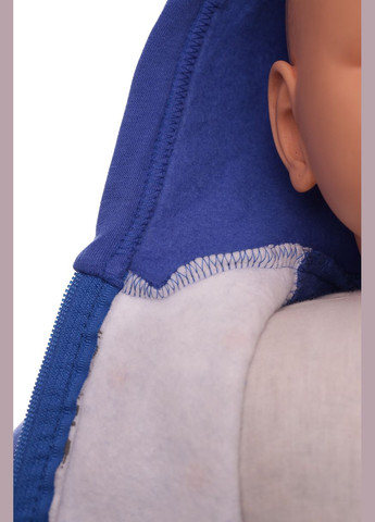 Голубой зимний костюм на флисе для мальчика трикотажный мишка голубой 68 см (34122) BABYKROHA