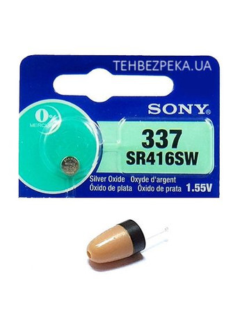 Батарейка для микронаушников 337 (SR416SW) Sony (290888969)