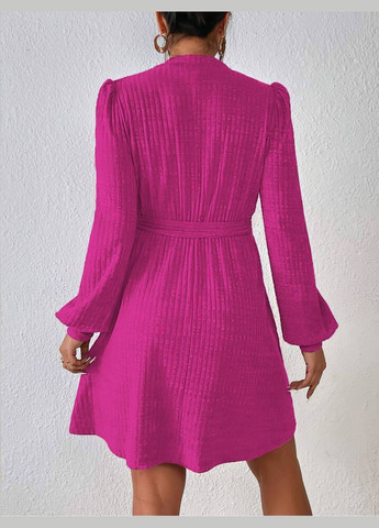 Малиновое кэжуал платье No Brand однотонное