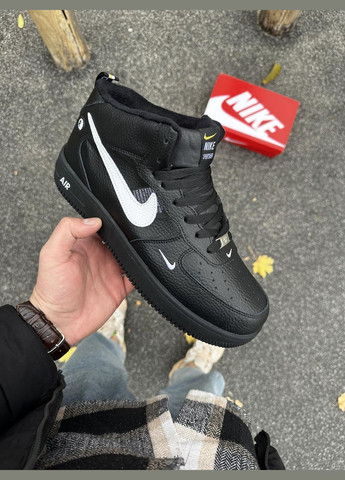 Чорні Зимовий стильні кросівки з хутром No Brand