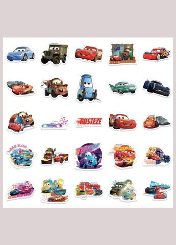 Набор виниловых наклеек Disney Тачки DSN-019 No Brand (359447487)