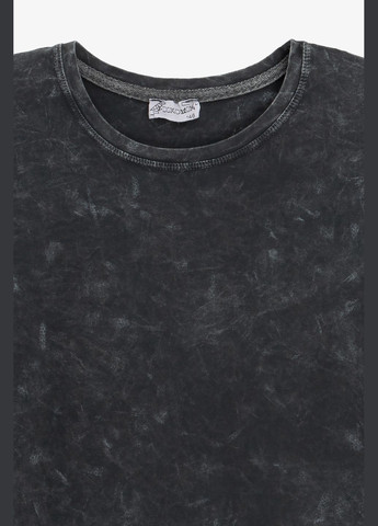 Темно-серая летняя футболка однотонная для мальчика 241046 164 см темно-серый shop (2000991020078) Benini