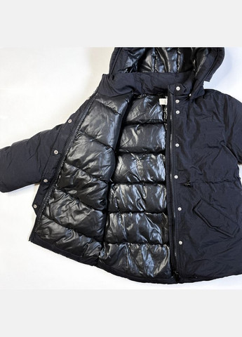 Черная зимняя куртка 134 см черный артикул л638 H&M