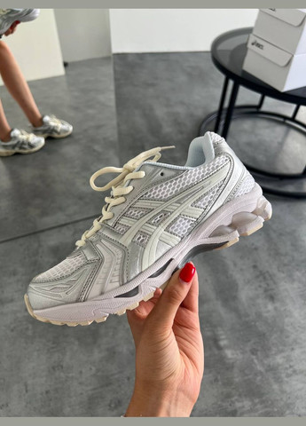 Жіночі кросівки Asics Gel-Kayano 14 white Silver No Brand срібні літо (329687942)
