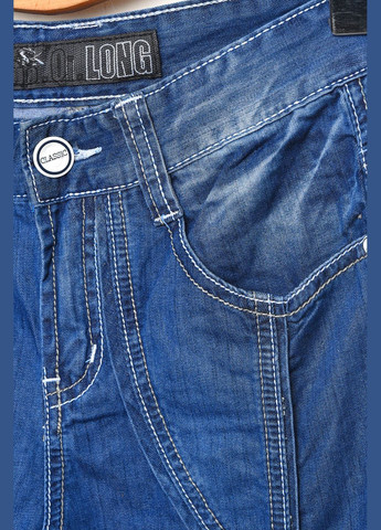 Синие демисезонные прямые джинсы подростковые для девочки синего цвета Let's Shop