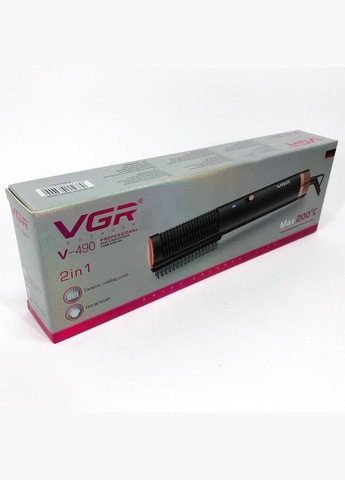 Фен щітка для волосся V-490 Стайлер, повітряний стайлер для волосся, Фен для дому, Професійний фен VGR (364664302)