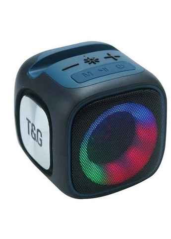 Портативна Bluetooth колонка TG359 7W з RGB підсвічуванням, гучна колонка для вечірки. Колір: чорний No Brand (359474580)