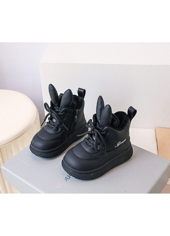 Черные демисезонные детские кроссовки No Brand