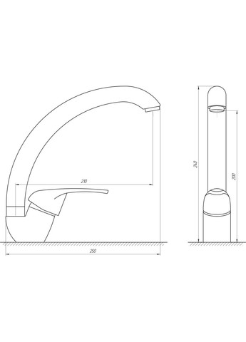 Змішувач для кухні Solly GLSO-0203S-7-WHITE Globus Lux (335040582)