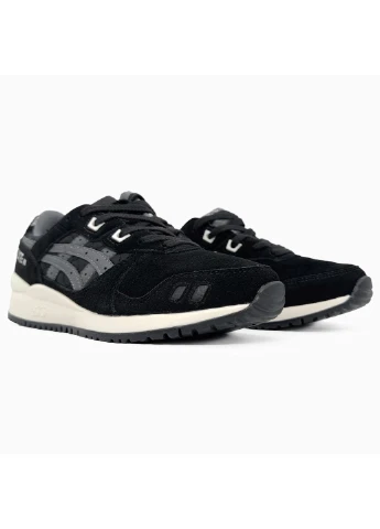 Черные демисезонные кроссовки мужские asics gel-lyte iii black / white асикс гель лайт 3 No Brand