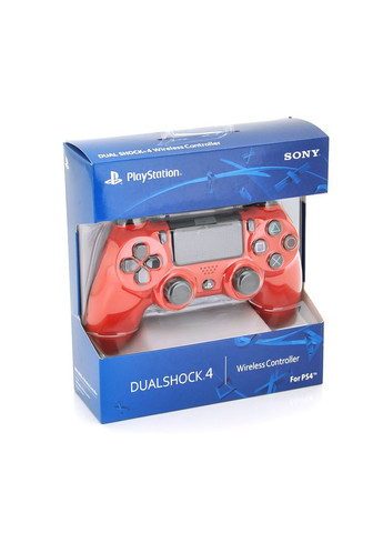 Бездротовий геймпад для PS4 SONY Wireless DUALSHOCK 4 (Red), 3.7V, 500mAh, Blister Voltronic (330028548)