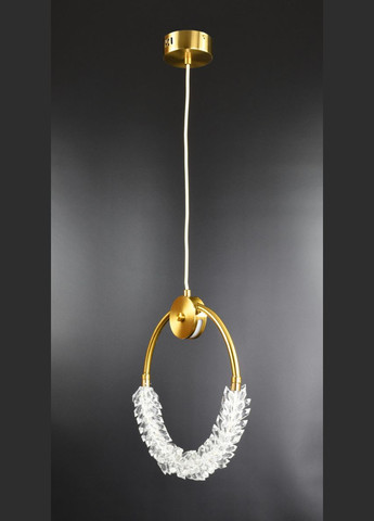 Люстра світлодіодна підвісна LED світильник для квартири на стелю лед 26482 Латунь 40-180х10х33 см. Sunnysky (364499747)