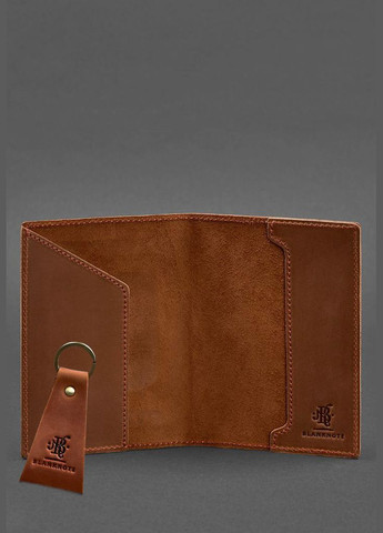 Подарунковий набір шкіряних аксесуарів з українською символікою світло-коричневий (A-027328) BlankNote (328444572)