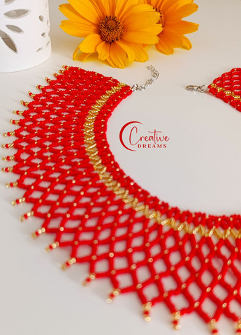 Гердан, силянка "Павутинка" красный Creative Dreams (343051585)