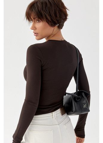 Однотонный лонг из эластичной ткани Lurex (363555355)