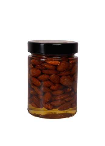 Мед акациевый пчелиный с миндалем Золотой Нектар в стеклянной банке украинский 345 г Золотий Нектар (373676286)