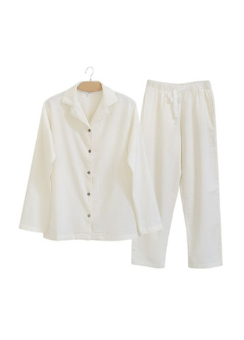 Молочная всесезон пижама женская home - porta молочный s рубашка + брюки Lotus