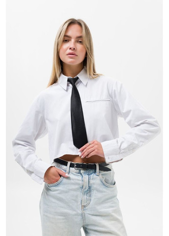 Вузька укорочена краватка на резинці Vindzor Black Without (364925470)