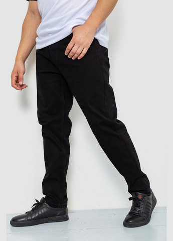 Синие демисезонные прямые джинсы мужские однотонные чорные размер 33 (sku_244r8570-1) Ager