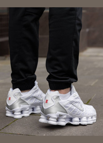Білі всесезон кросівки Vakko Nike Shox TL White