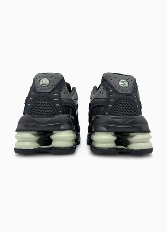 Черные демисезонные кроссовки мужские nike shox ride 2 sp x supreme black green | найк шокс райд черные No Brand