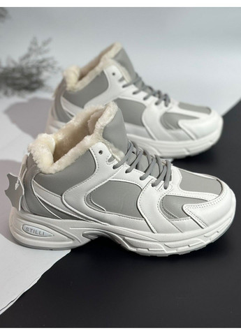 Шкіряні кросівки на хутрі NN200-2 Stilli сірі зими (364990530)